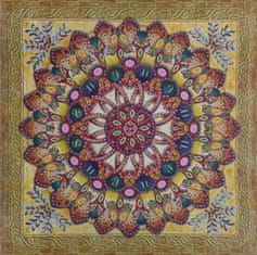 Norimpex Diamantové malování 7D Zlatá mandala 30x30cm