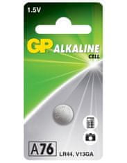 GP alkalická baterie 1,5V LR44 (A76, 11.6 x 5.4 mm) 1ks