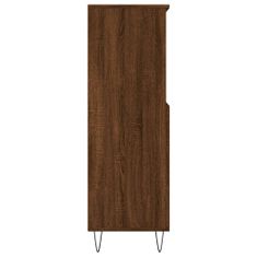 Vidaxl Skříň highboard hnědý dub 60 x 36 x 110 cm kompozitní dřevo