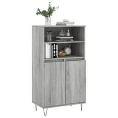 Greatstore Skříň highboard šedá sonoma 60 x 36 x 110 cm kompozitní dřevo