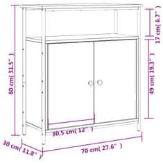 Vidaxl Příborník dub sonoma 70 x 30 x 80 cm kompozitní dřevo