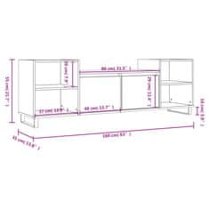 Vidaxl TV skříňka dub sonoma 160x35x55 cm kompozitní dřevo