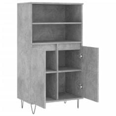 Vidaxl Skříň highboard betonově šedá 60 x 36 x 110 cm kompozitní dřevo