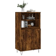 Greatstore Skříň highboard kouřový dub 60 x 36 x 110 cm kompozitní dřevo