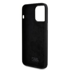 Karl Lagerfeld  Liquid Silicone Choupette NFT Zadní Kryt pro iPhone 15 Pro Max Black