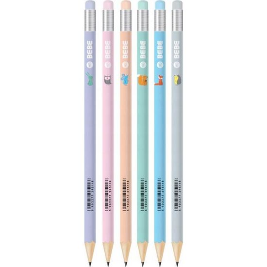 BTS Školní barevná tužka s gumou HB