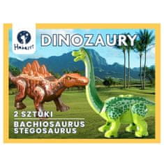 HABARRI Stavebnice dinosaurus - plastová figurka Bachiozaur, Stegozaur