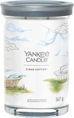 Yankee Candle Yankee Candle vonná svíčka Signature Tumbler ve skle velká Clean Cotton 567 g