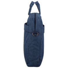 Coveri WORLD Elegantní pánská business taška Coveri Sanitie, tmavě modrá