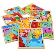 HABARRI Puzzle din lemn Jigsaw Legume