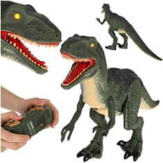 WOWO RC Velociraptor Dálkově Ovládaný Dinosaurus s Realistickými Zvuky