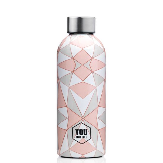 YOu bottles Termoláhev na pití Dual Design 500 ml Pink Art