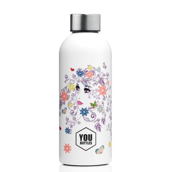 YOu bottles Termoláhev na pití Dual Design 500 ml Flowery Goddes