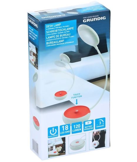 Grundig Lampička na čtení přenosná červená