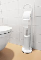 Alpina Držák na toaletní papír a WC kartáč nerez 80 cm