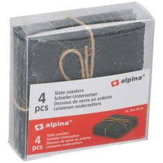 Alpina Podtácky břidlicové sada 4 ks 10x10cm