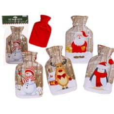 Gifty City Termofor s fleecovým obalem, 0,7 l, Santa Claus