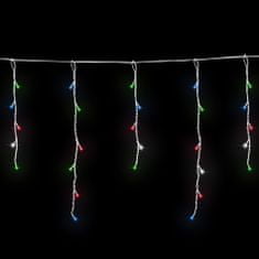 Aga Vánoční světelný závěs 100 LED Barevná