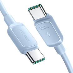 shumee USB-C - USB-C kabel 100W 1,2m modrý