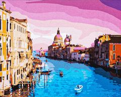 Astra Malování podle čísel: Benátská krajina, plátno na rámu 50x40 cm