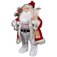 Dům Vánoc Santa s lyžemi 80 cm