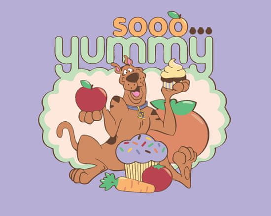 ZUTY Malování podle čísel - SCOOBY S MUFFINEM (SCOOBY DOO)