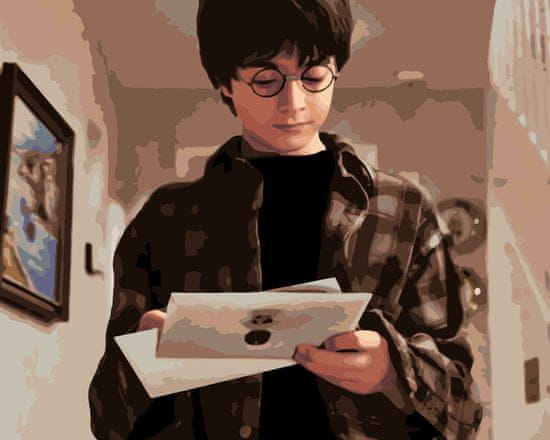 ZUTY Malování podle čísel - HARRY POTTER OBDRŽEL DOPIS Z BRADAVIC