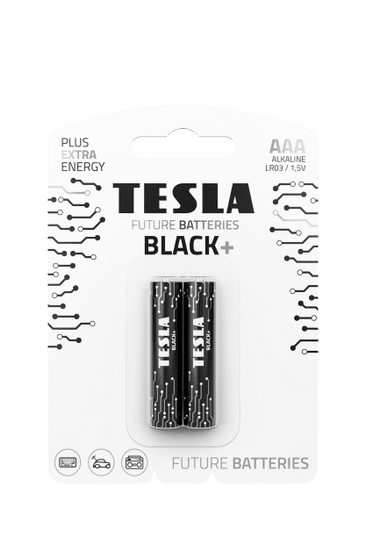 TESLA AAA BLACK+ alkalická, 2 ks