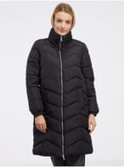 Vero Moda Černý dámský zimní prošívaný kabát VERO MODA Liga L