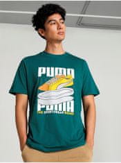 Puma Zelené pánské tričko Puma Sneaker XXL