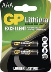 GP lithiová baterie 1,5V AAA (FR03) 2ks