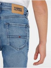 Tommy Hilfiger Modré klučičí zkrácené slim fit džíny Tommy Hilfiger 176