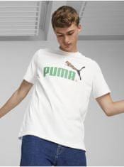 Puma Bílé unisex tričko Puma Classics No.1 M