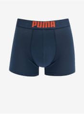 Puma Sada dvou pánských boxerek v tmavě modré a oranžové barvě Puma S