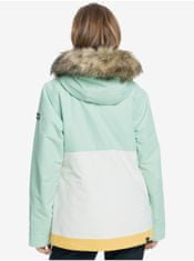 Roxy Zeleno-krémová dámská zimní bunda Roxy Shelter S