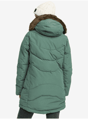 Roxy Světle zelený dámský zimní prošívaný kabát Roxy Ellie XXL