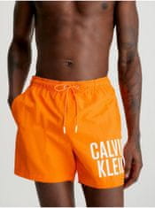 Calvin Klein Oranžové pánské plavky Calvin Klein Underwear S