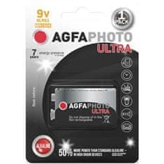 Agfaphoto Ultra alkalická baterie 9V, blister 1ks