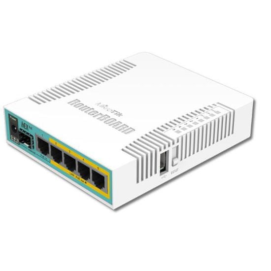 Mikrotik RB960PGS 800MHz, 128MBRAM, 5x LAN, hEX