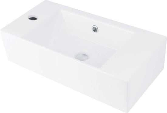 BPS-koupelny Deskové/závěsné umyvadlo Hyacint New 50x36 cm, levé - CDY 6U2L