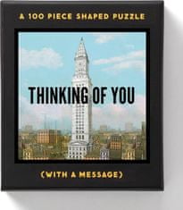 Galison Čtvercové puzzle Thinking of You 100 dílků