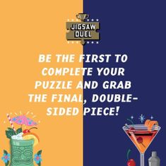 Ridley's games Puzzle Duel Koktejlový souboj: Piňa Colada vs Manhattan 2x70 dílků