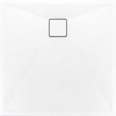 BPS-koupelny Čtvercová sprchová vanička Correo 90x90 cm, granit, bílá - KQR A41B