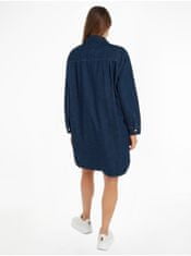 Tommy Hilfiger Tmavě modré dámské džínové šaty Tommy Hilfiger XL