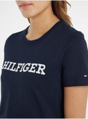 Tommy Hilfiger Tmavě modré dámské tričko Tommy Hilfiger L