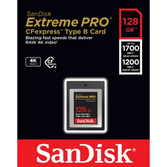 SanDisk Extreme PRO CF expres 128GB, Type B