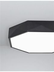Nova Luce NOVA LUCE stropní svítidlo EBEN černý hliník matný bílý akrylový difuzor LED 24W 230V 3000K IP20 9001491