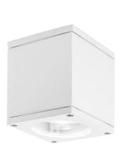 Nova Luce NOVA LUCE venkovní stropní svítidlo CERISE bílý litý hliník a skleněný difuzor GU10 1x7W IP54 220-240V bez žárovky 9040022