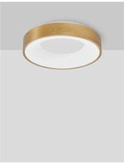Nova Luce NOVA LUCE stropní svítidlo RANDO THIN kartáčovaný zlatý hliník a akryl LED 30W 230V 3000K IP20 stmívatelné 9353832