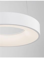 Nova Luce NOVA LUCE závěsné svítidlo RANDO THIN bílý hliník a akryl LED 30W 230V 3000K IP20 stmívatelné 9453430